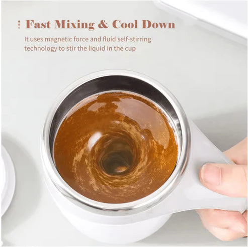 380mL Self Stirring Mug with Lid